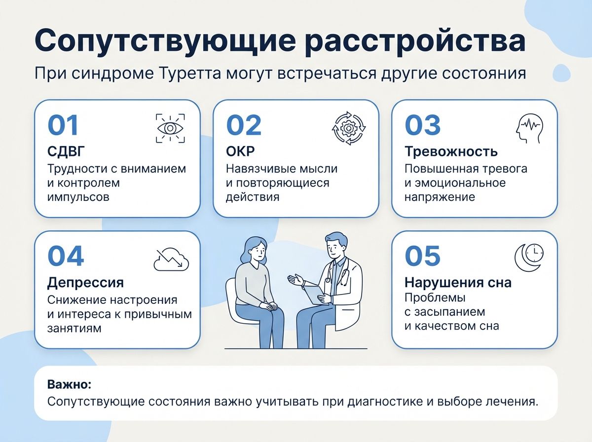 Лечение синдрома Туретта в Электростали инфографика