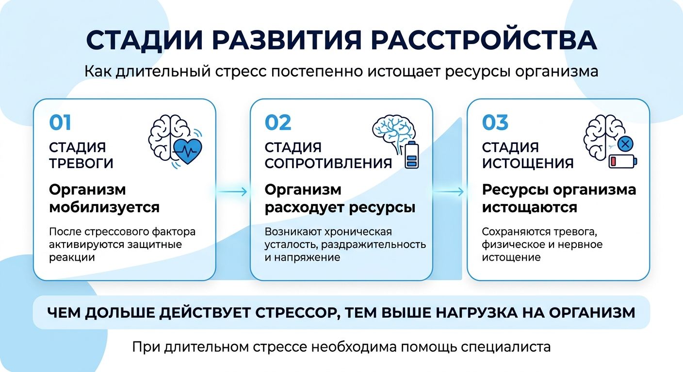 Лечение стресса в Электростали инфографика